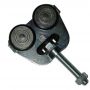 Dubbele hangrol | Deur verstelbaar in de hoogte | Serie 1 | Draadeind M12x80 | Lownoise | Max 150kg