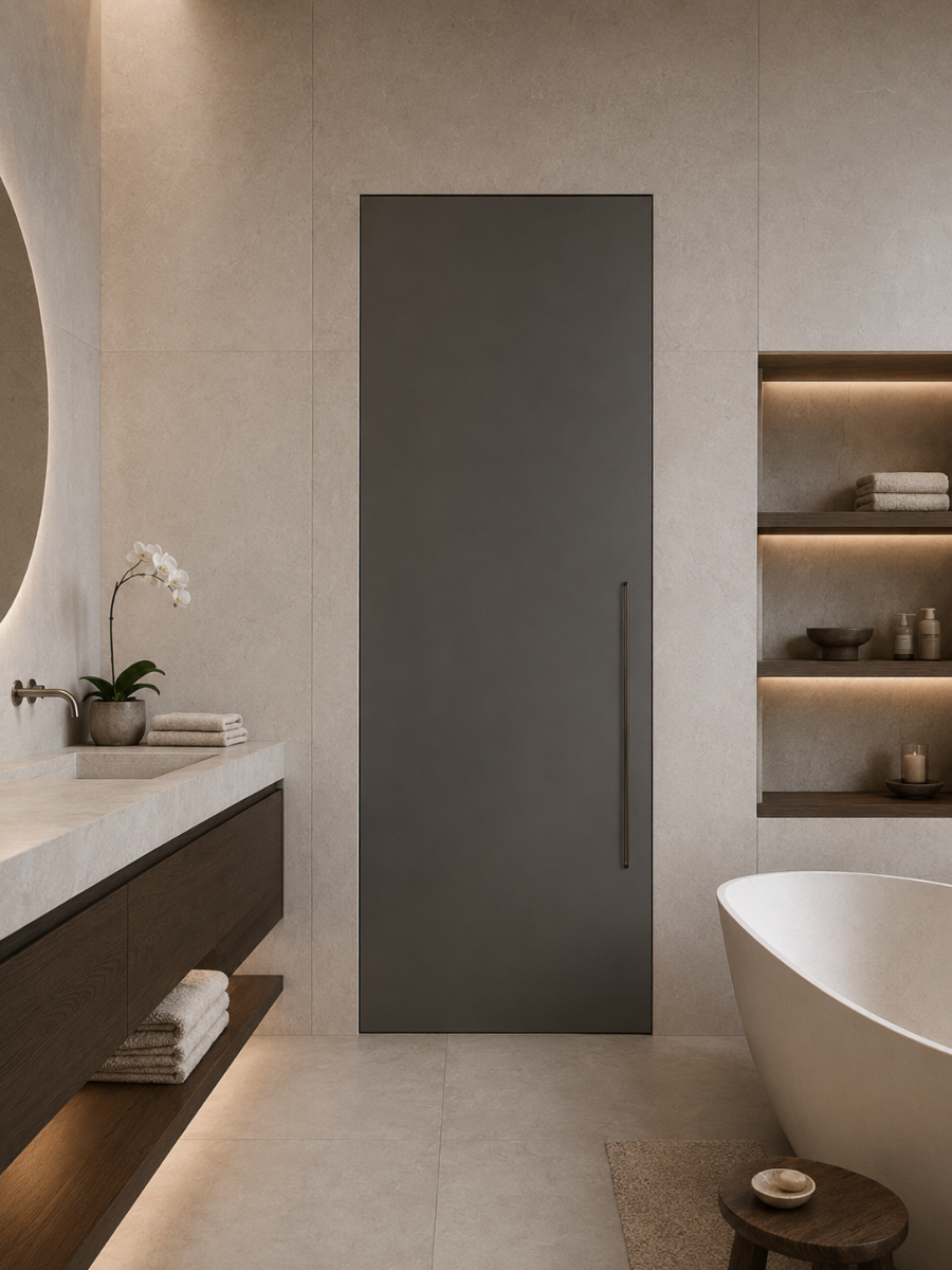 Ironware deur in een sfeervol interieur