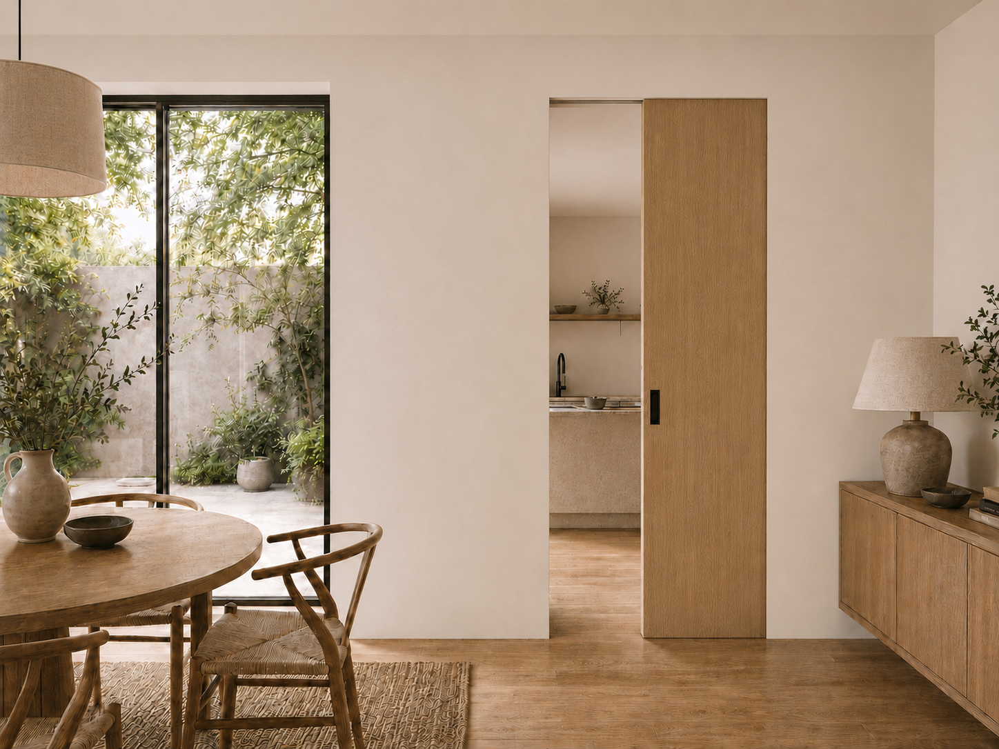 Ironware deur in een sfeervol interieur