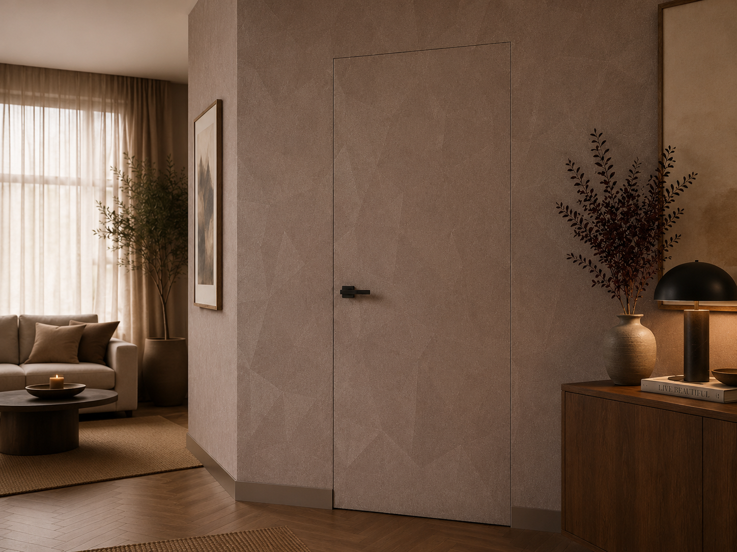 Maatwerkdeur in een modern interieur